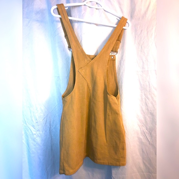 Girls L Beige Overalls Dress - Picture 2 of 3